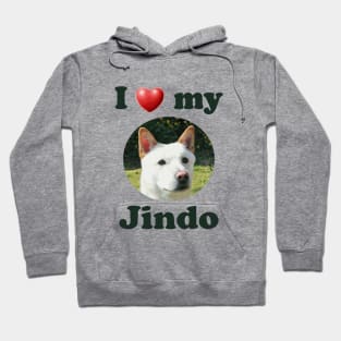 I Love My Jindo Hoodie